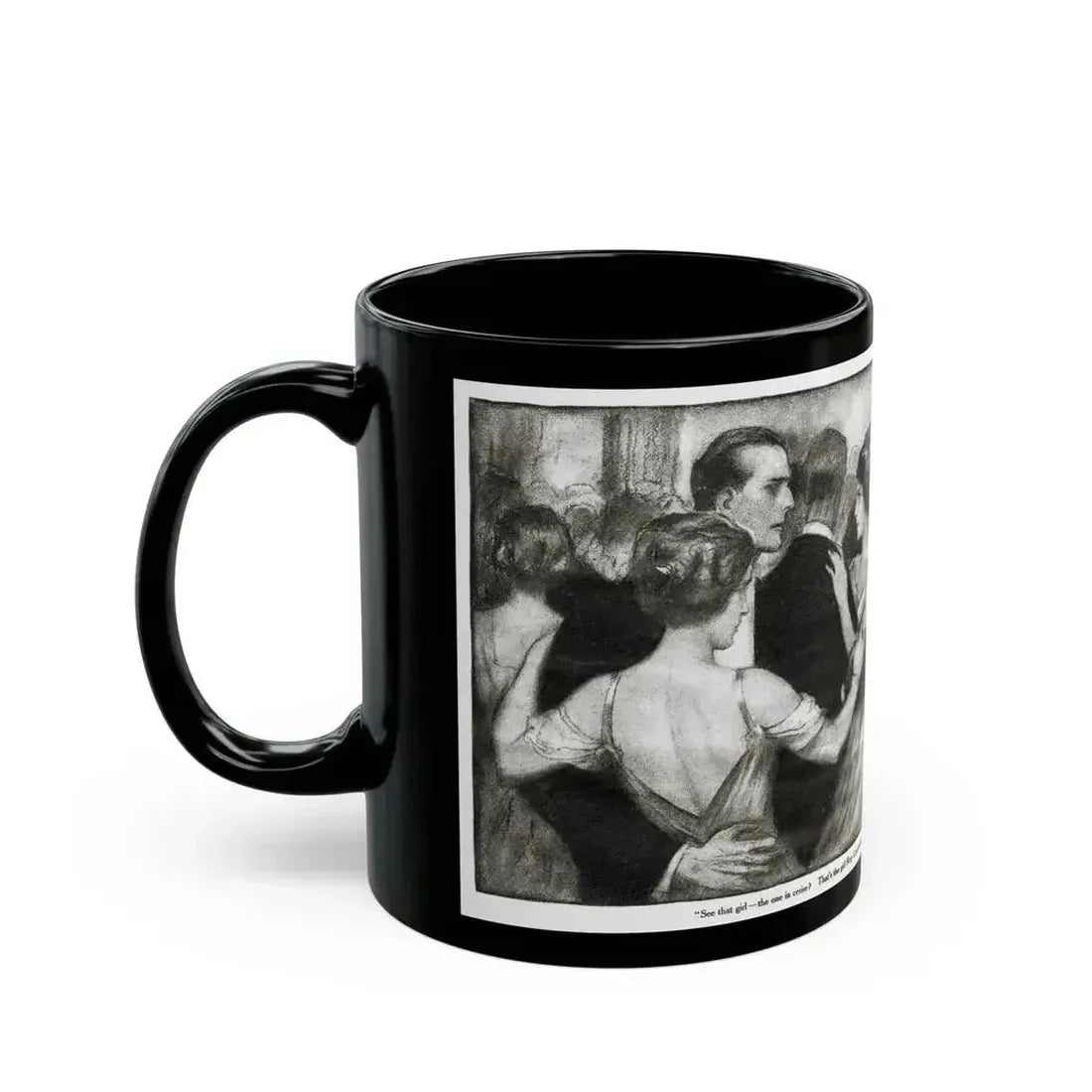 Beauty (2), Redbook magazine, January 1921 - Black Coffee Mug - Go Mug Yourself