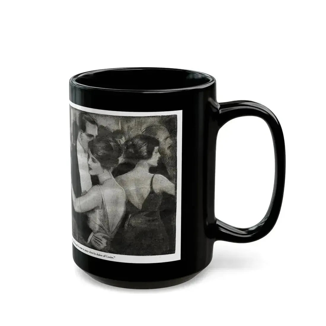 Beauty (2), Redbook magazine, January 1921 - Black Coffee Mug - Go Mug Yourself