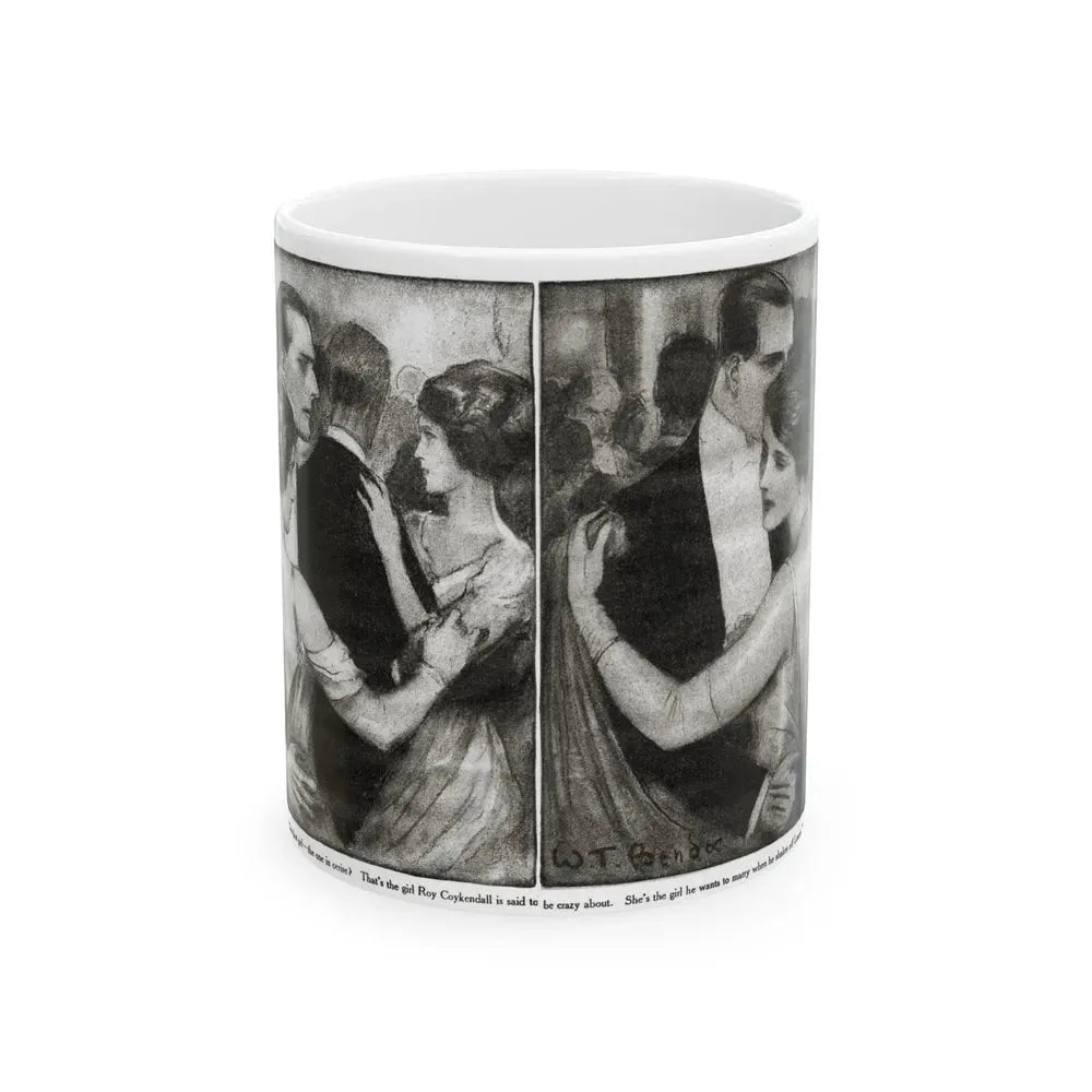 Beauty (2), Redbook magazine, January 1921 - White Coffee Mug 11oz - Go Mug Yourself