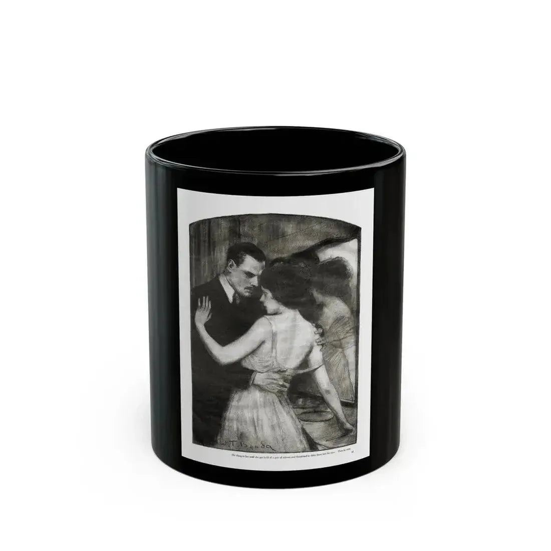 Beauty (3), Redbook magazine, January 1921 - Black Coffee Mug 11oz - Go Mug Yourself