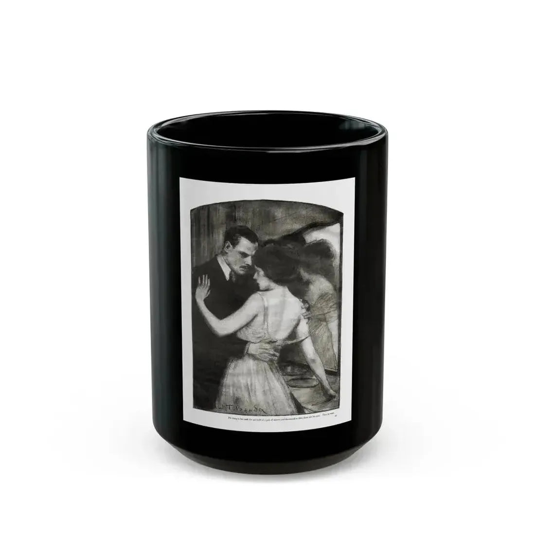 Beauty (3), Redbook magazine, January 1921 - Black Coffee Mug 15oz - Go Mug Yourself