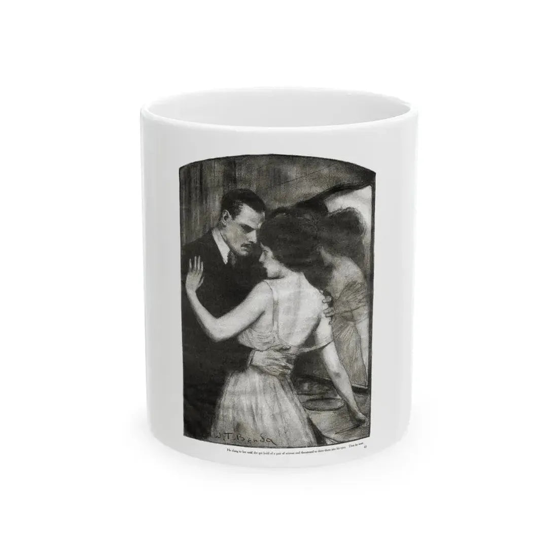 Beauty (3), Redbook magazine, January 1921 - White Coffee Mug 11oz - Go Mug Yourself