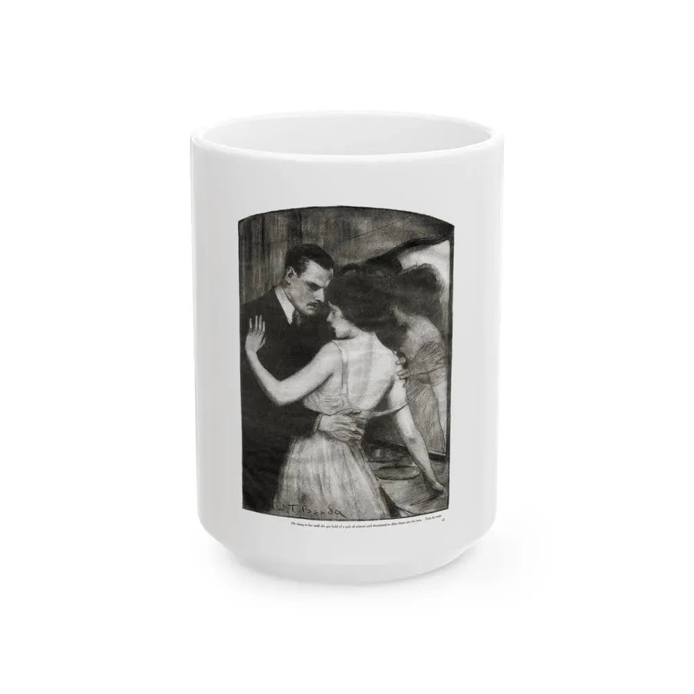 Beauty (3), Redbook magazine, January 1921 - White Coffee Mug 15oz - Go Mug Yourself