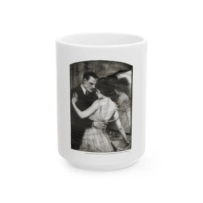 Beauty (3), Redbook magazine, January 1921 - White Coffee Mug 15oz - Go Mug Yourself