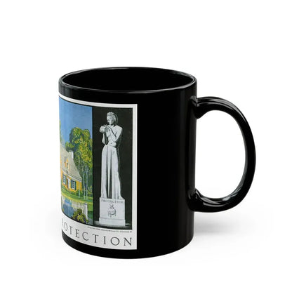 Beauty and Protection (2), 1936 - Black Coffee Mug - Go Mug Yourself