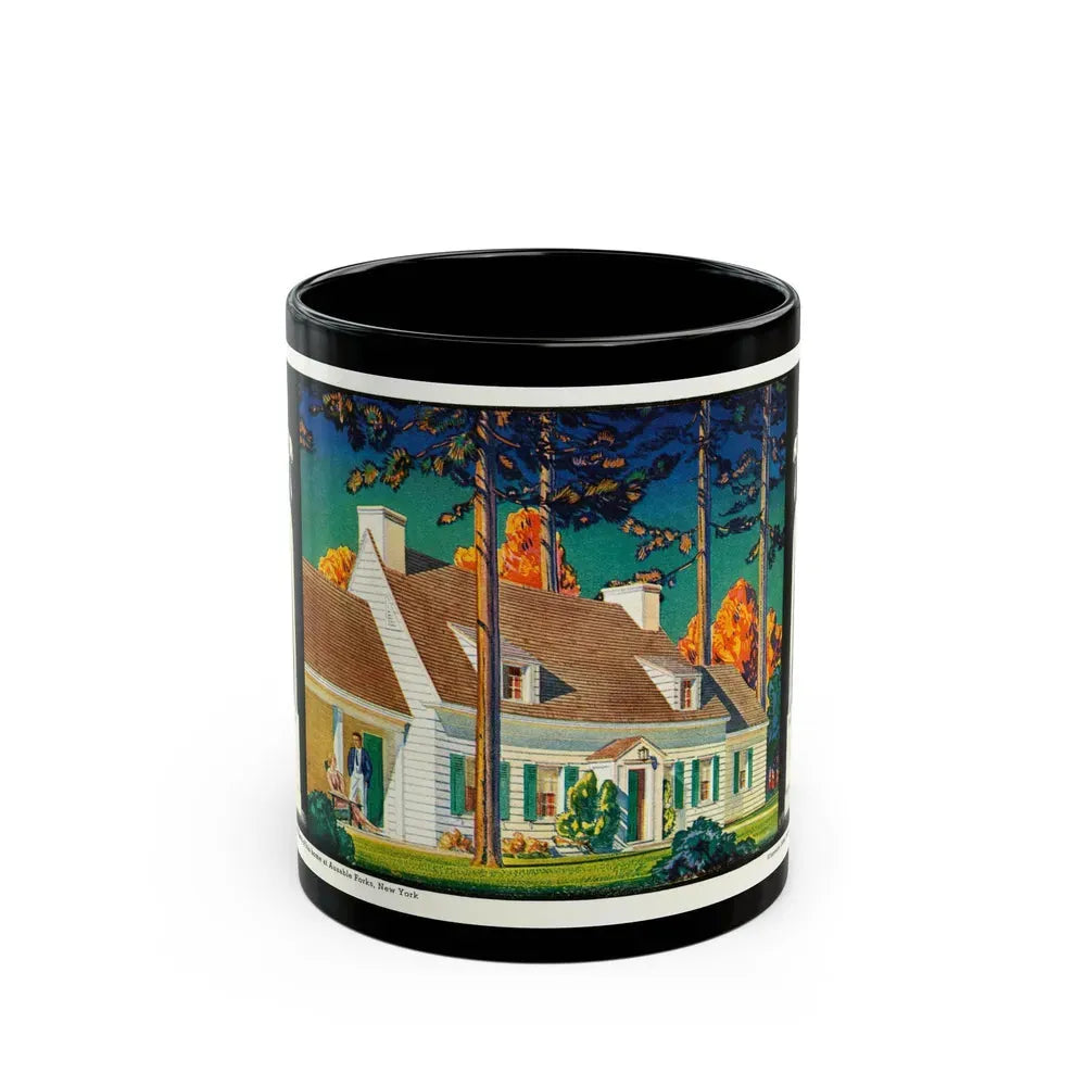Beauty and Protection (3), 1936 - Black Coffee Mug 11oz - Go Mug Yourself