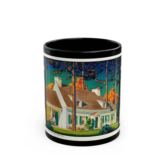 Beauty and Protection (3), 1936 - Black Coffee Mug 11oz - Go Mug Yourself