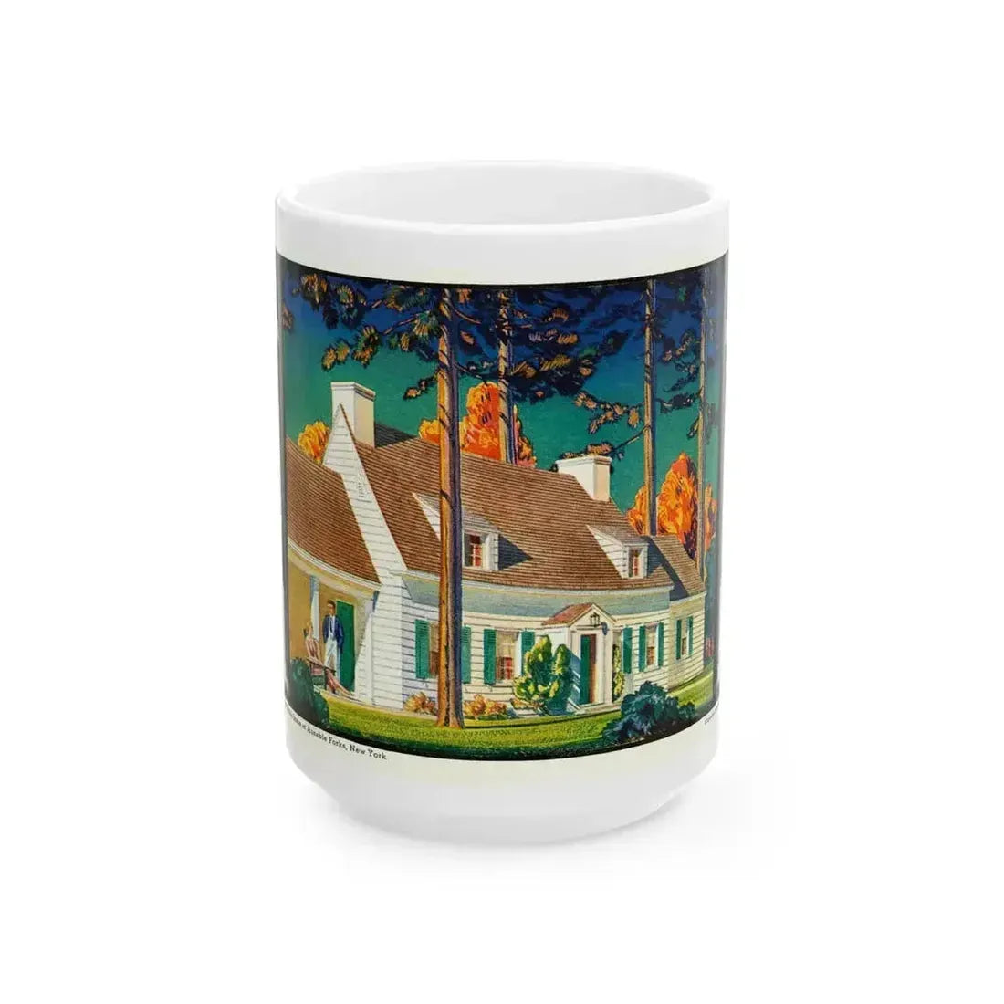 Beauty and Protection (3), 1936 - White Coffee Mug 15oz - Go Mug Yourself