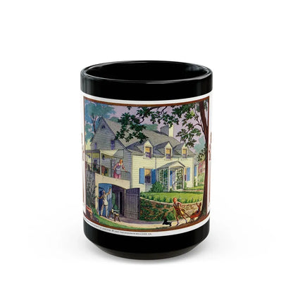 Beauty and Protection (4), 1937 - Black Coffee Mug 15oz - Go Mug Yourself