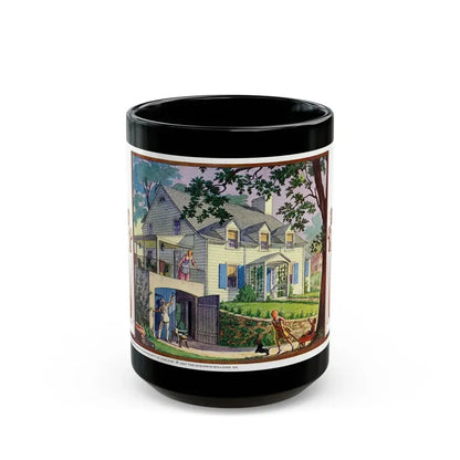 Beauty and Protection (4), 1937 - Black Coffee Mug 15oz - Go Mug Yourself