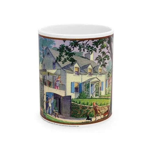 Beauty and Protection (4), 1937 - White Coffee Mug 11oz - Go Mug Yourself