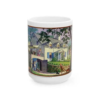 Beauty and Protection (4), 1937 - White Coffee Mug 15oz - Go Mug Yourself