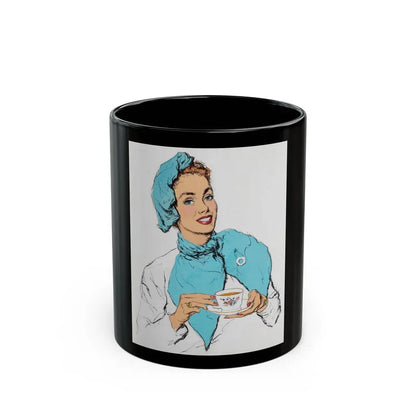Beauty and Tea - Black Coffee Mug 11oz - Go Mug Yourself
