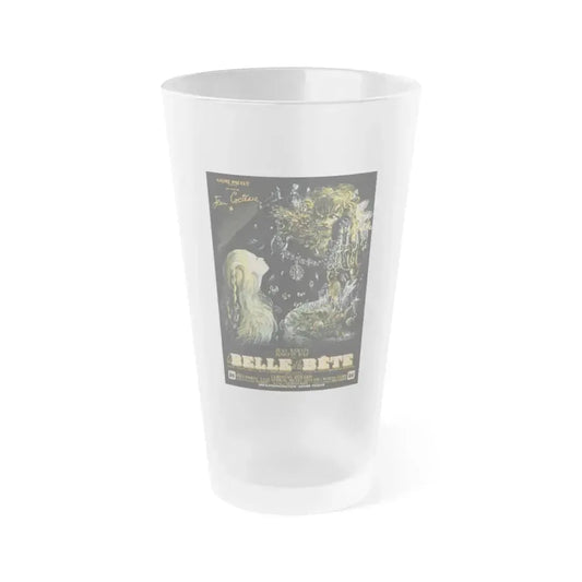 BEAUTY AND THE BEAST 1946 Movie Poster - Frosted Pint Glass 16oz 16oz Frosted - Go Mug Yourself