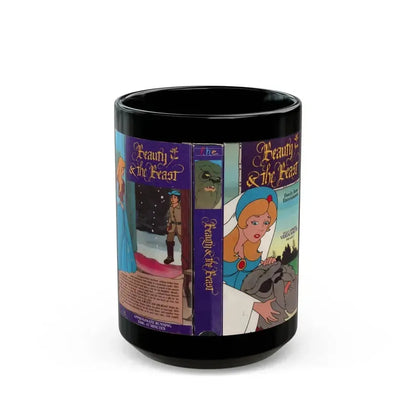 BEAUTY AND THE BEAST FHE (VHS COVER) - Black Coffee Mug 15oz - Go Mug Yourself