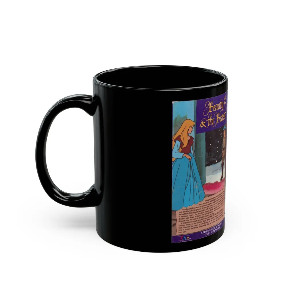 BEAUTY AND THE BEAST FHE (VHS COVER) - Black Coffee Mug-Go Mug Yourself