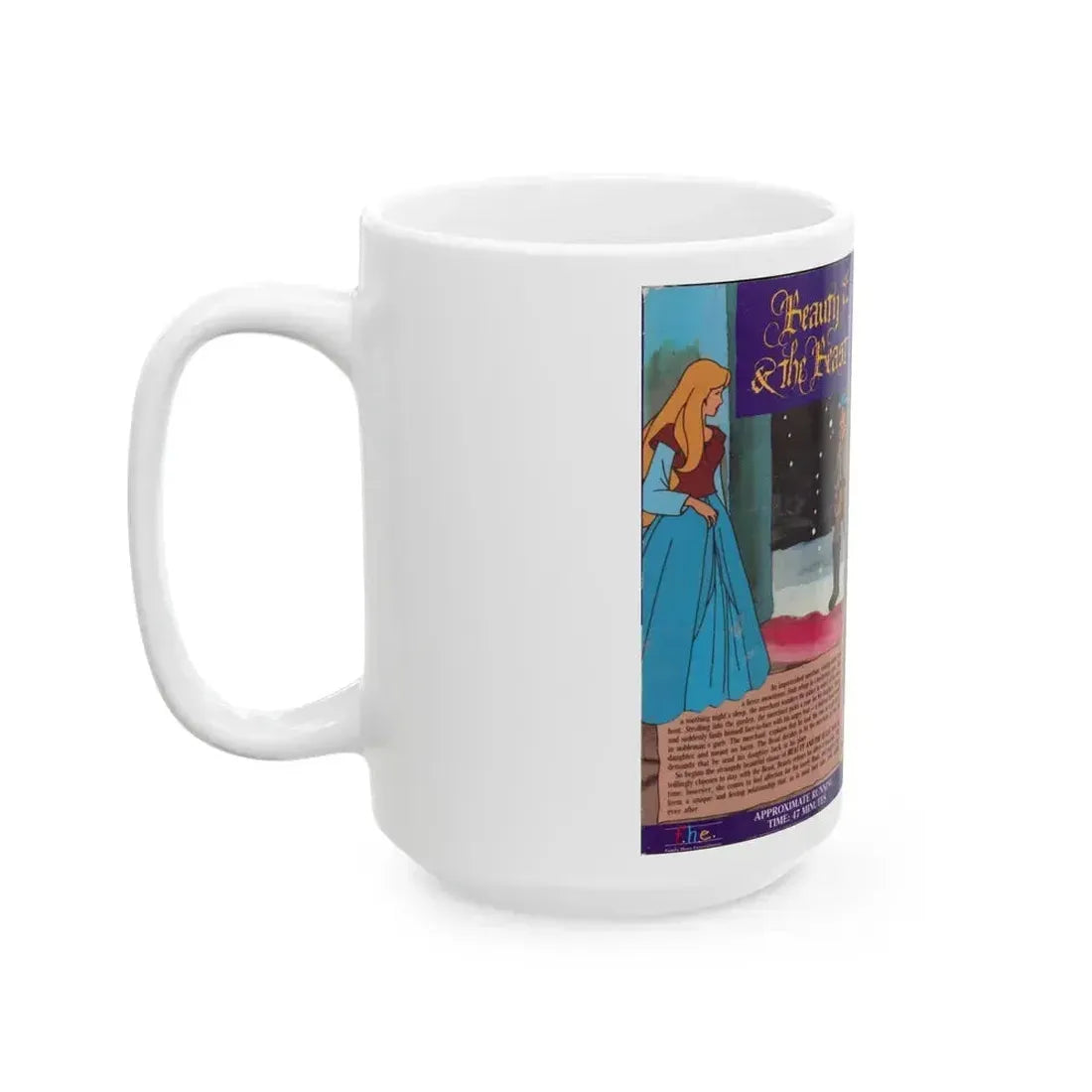 BEAUTY AND THE BEAST FHE (VHS COVER) - White Coffee Mug - Go Mug Yourself
