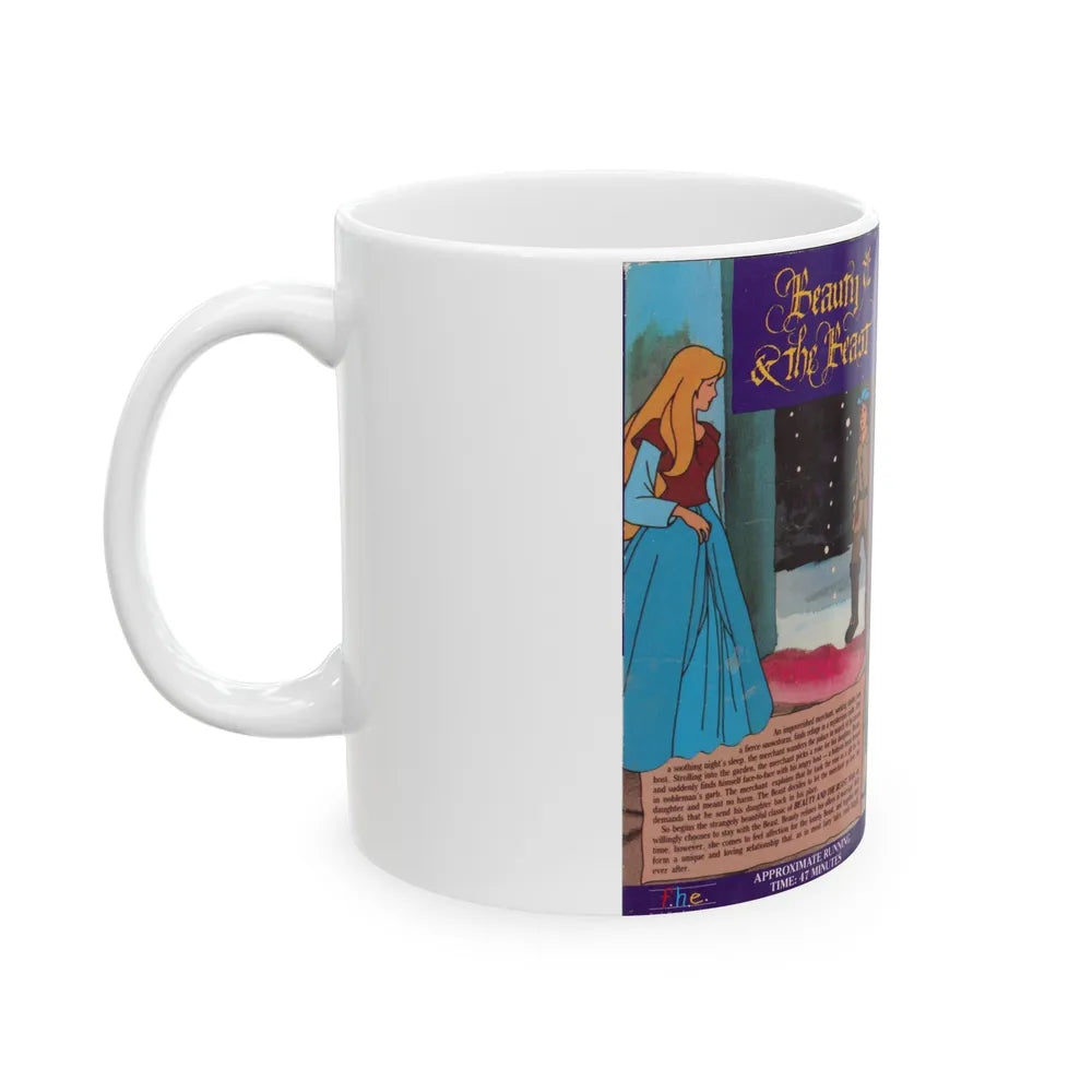 BEAUTY AND THE BEAST FHE (VHS COVER) - White Coffee Mug-Go Mug Yourself