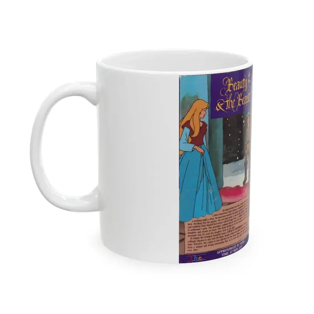 BEAUTY AND THE BEAST FHE (VHS COVER) - White Coffee Mug - Go Mug Yourself
