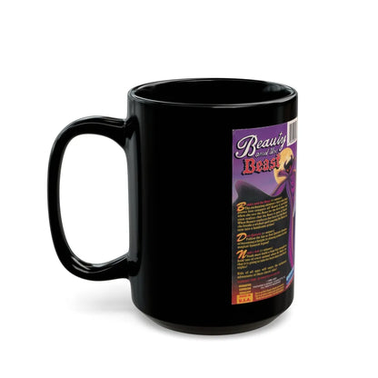 BEAUTY AND THE BEAST UAV HOME VIDEO (VHS COVER) - Black Coffee Mug-Go Mug Yourself