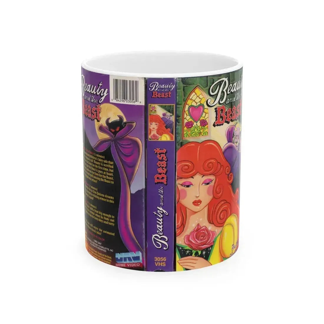 BEAUTY AND THE BEAST UAV HOME VIDEO (VHS COVER) - White Coffee Mug 11oz - Go Mug Yourself
