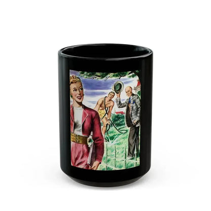 Beauty and the Butler, Liberty magazine, January 4, 1947 - Black Coffee Mug 15oz - Go Mug Yourself