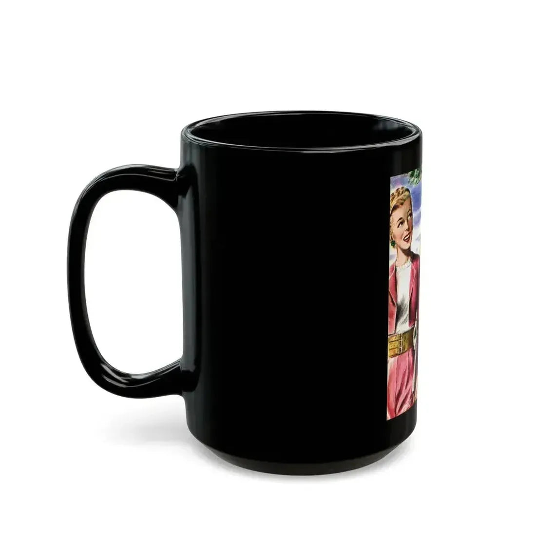 Beauty and the Butler, Liberty magazine, January 4, 1947 - Black Coffee Mug - Go Mug Yourself