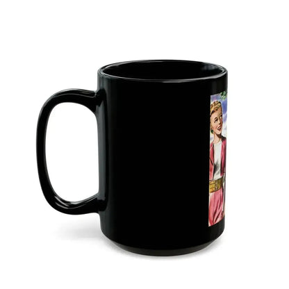 Beauty and the Butler, Liberty magazine, January 4, 1947 - Black Coffee Mug - Go Mug Yourself