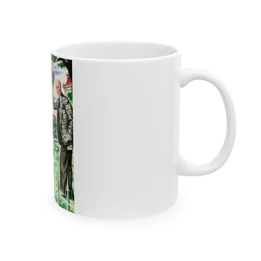 Beauty and the Butler, Liberty magazine, January 4, 1947 - White Coffee Mug - Go Mug Yourself