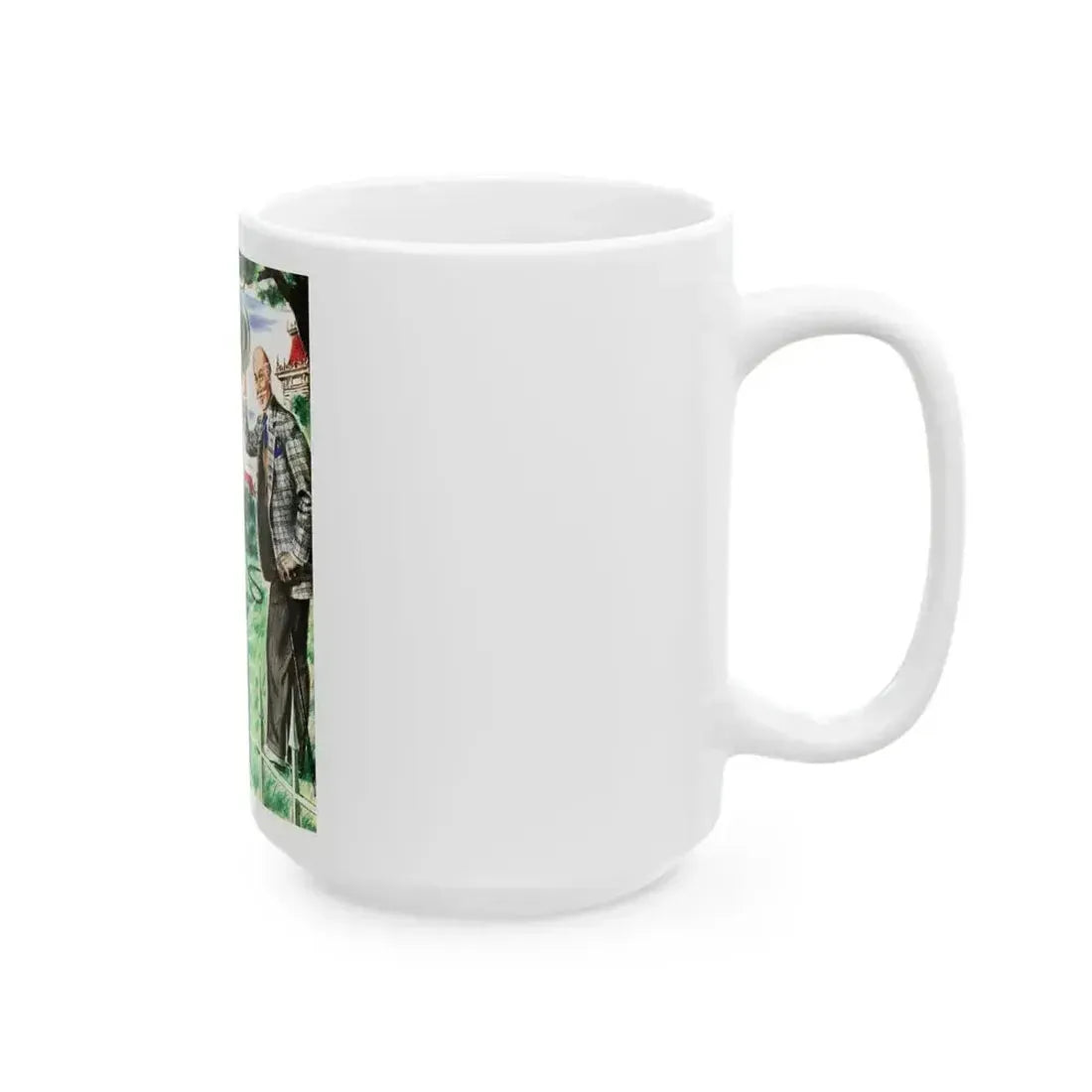 Beauty and the Butler, Liberty magazine, January 4, 1947 - White Coffee Mug - Go Mug Yourself