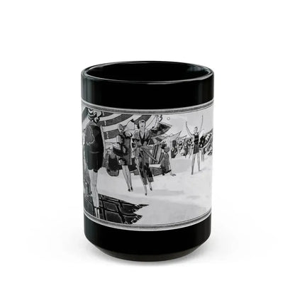 Beauty Bathes in Sun and Wave, McCall's, August 1927 - Black Coffee Mug 15oz - Go Mug Yourself