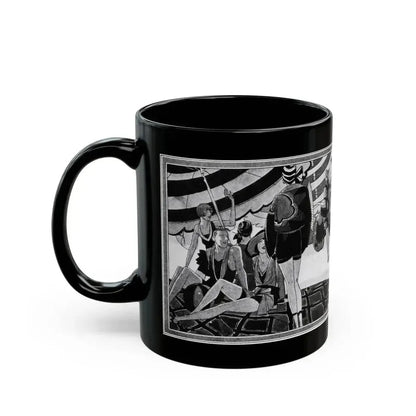 Beauty Bathes in Sun and Wave, McCall's, August 1927 - Black Coffee Mug - Go Mug Yourself
