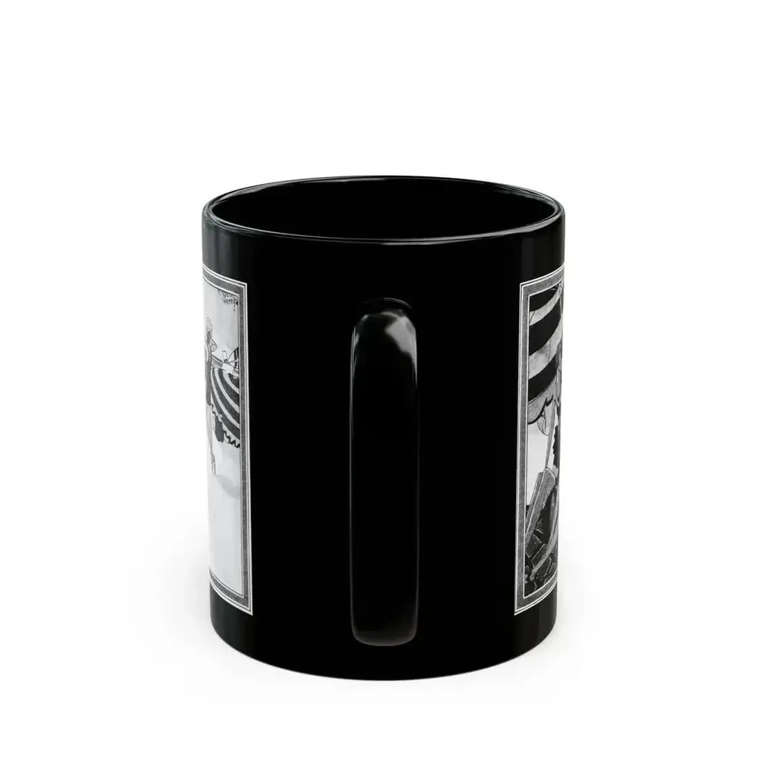Beauty Bathes in Sun and Wave, McCall's, August 1927 - Black Coffee Mug - Go Mug Yourself