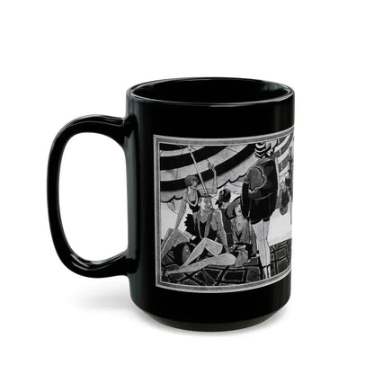 Beauty Bathes in Sun and Wave, McCall's, August 1927 - Black Coffee Mug - Go Mug Yourself