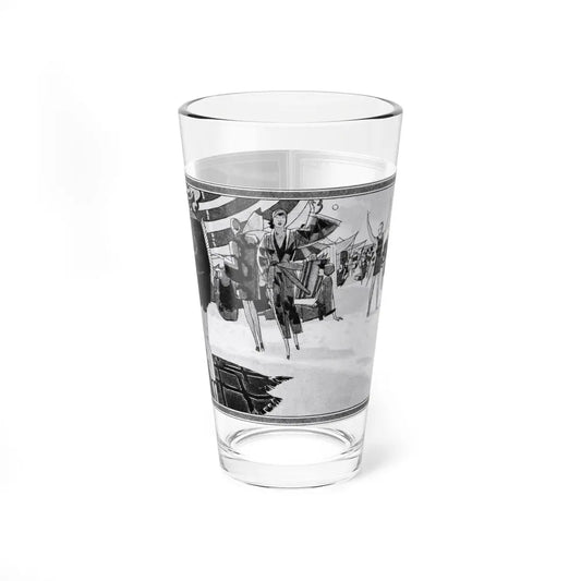 Beauty Bathes in Sun and Wave, McCall's, August 1927 (Magazine Illustration) Pint Glass 16oz 16oz - Go Mug Yourself