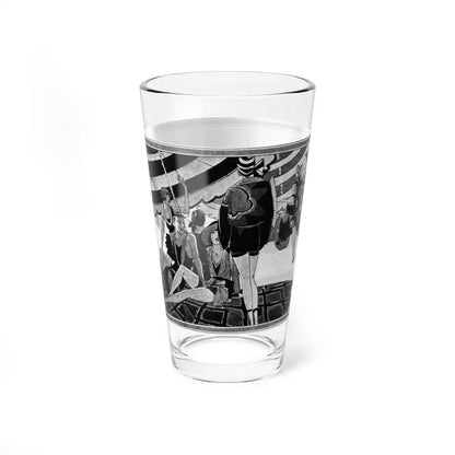 Beauty Bathes in Sun and Wave, McCall's, August 1927 (Magazine Illustration) Pint Glass 16oz - Go Mug Yourself