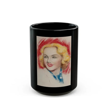 Beauty in Blue - Black Coffee Mug 15oz - Go Mug Yourself