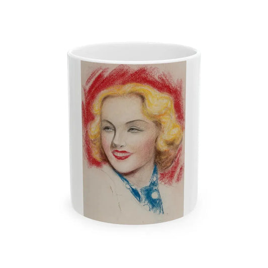 Beauty in Blue - White Coffee Mug 11oz - Go Mug Yourself