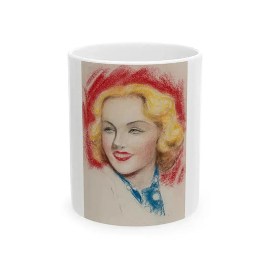 Beauty in Blue - White Coffee Mug 11oz - Go Mug Yourself