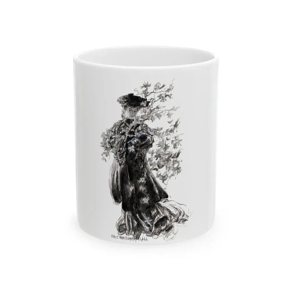 Beauty in Fall - White Coffee Mug 11oz - Go Mug Yourself