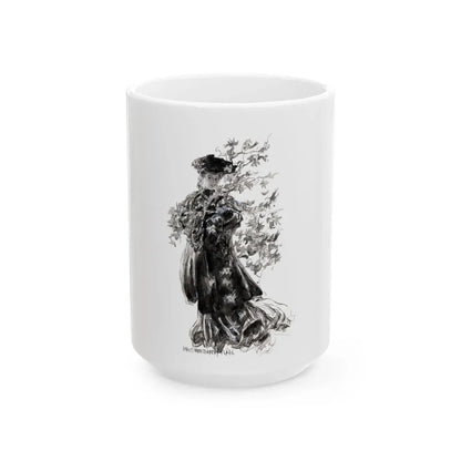 Beauty in Fall - White Coffee Mug 15oz - Go Mug Yourself