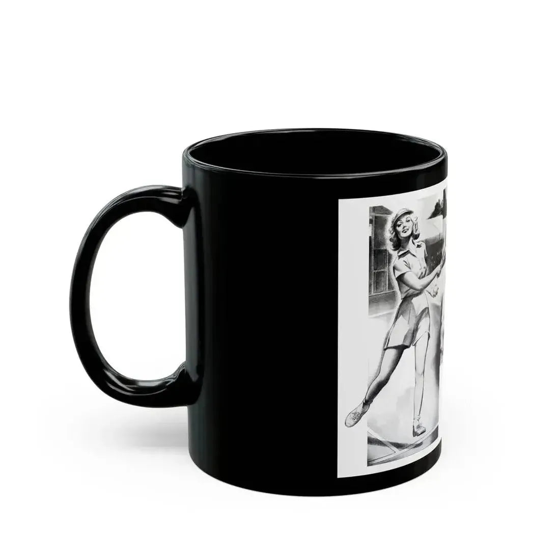 Beauty Is More Than Skin Deep, Physical Culture, September 1940 - Black Coffee Mug - Go Mug Yourself