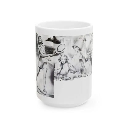 Beauty Is More Than Skin Deep, Physical Culture, September 1940 - White Coffee Mug 15oz - Go Mug Yourself
