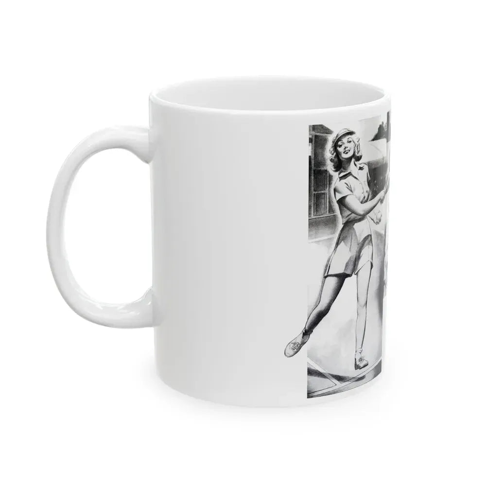 Beauty Is More Than Skin Deep, Physical Culture, September 1940 - White Coffee Mug - Go Mug Yourself