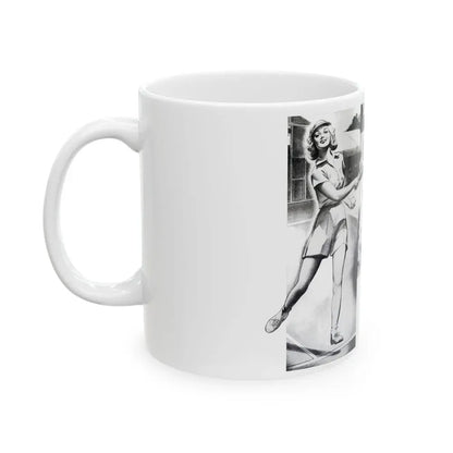Beauty Is More Than Skin Deep, Physical Culture, September 1940 - White Coffee Mug - Go Mug Yourself