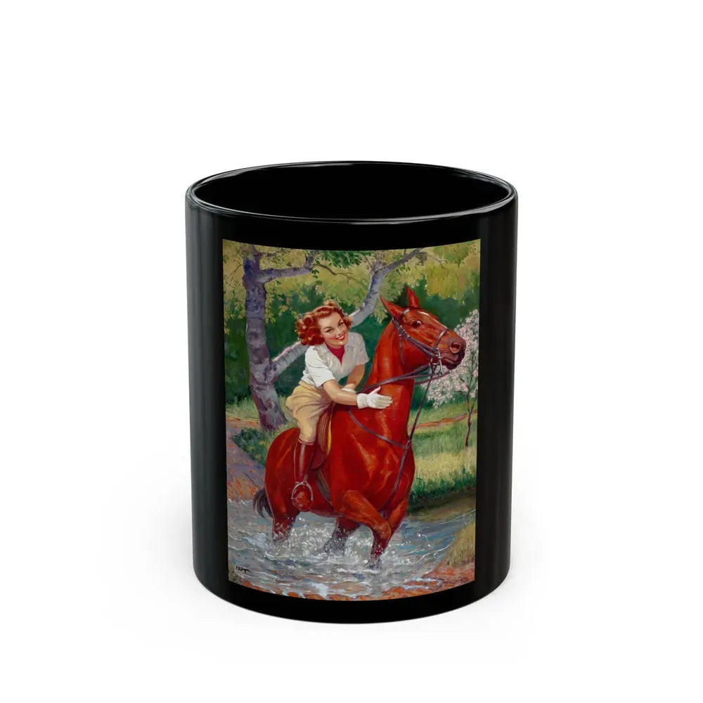 Beauty on a Horse - Black Coffee Mug 11oz - Go Mug Yourself