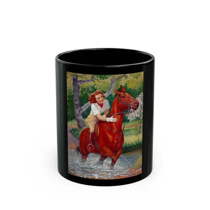 Beauty on a Horse - Black Coffee Mug 11oz - Go Mug Yourself