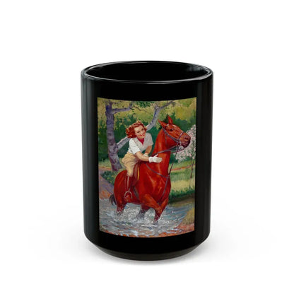 Beauty on a Horse - Black Coffee Mug 15oz - Go Mug Yourself