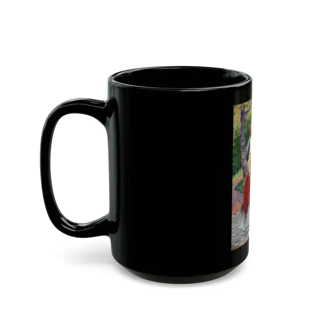 Beauty on a Horse - Black Coffee Mug - Go Mug Yourself
