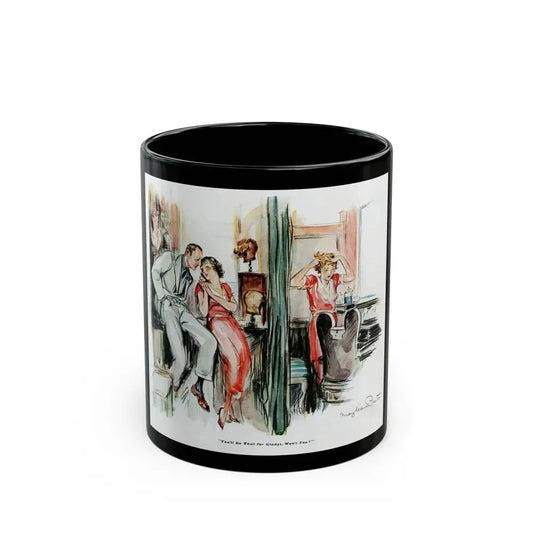 Beauty Parlour Intrigue, 1936 - Black Coffee Mug 11oz - Go Mug Yourself